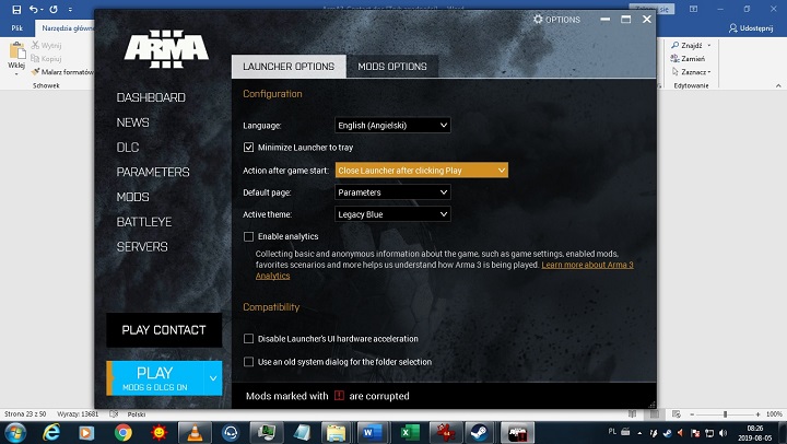 Im mniej rzeczy działa w tle, tym lepiej dla nas. - Konfiguracja gry przed uruchomieniem - ArmA3.cfg | ArmA 3 - Arma III - poradnik do gry