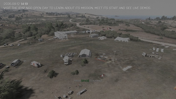 Laws of War koncentruje się w okół działalności humanitarnej i praw związanych z użyciem śmiercionośnej siły. To prawdopodobnie jedyny przypadek gry tworzonej przy współpracy z organizacją humanitarną, na rzecz działalności której DLC uzbierało ponad 176 tysięcy $. - Zawartość gry i dodatków - którą Armę kupić | ArmA 3 - Arma III - poradnik do gry