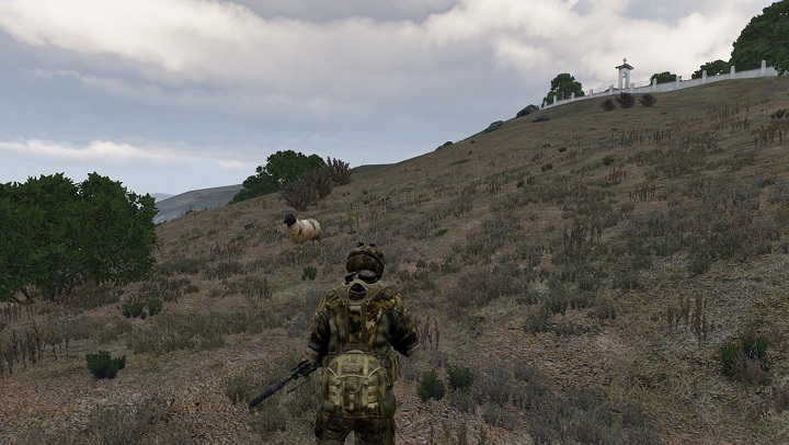 Ta sama scena z perspektywy trzecioosobowej. - Najczęściej zadawane pytania (FAQ) w ArmA 3 - Arma III - poradnik do gry