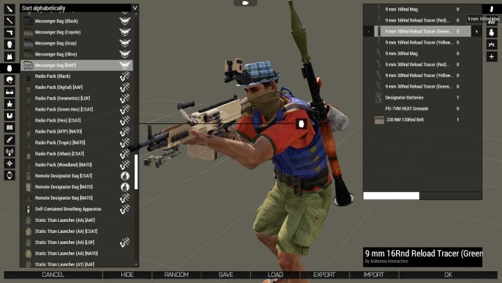 Męska wersja zabawy w ubieranie Barbie - Armowy Virtual Arsenal. To tutaj przygotowujemy sobie wyposażenie na misję. - Najczęściej zadawane pytania (FAQ) w ArmA 3 - Arma III - poradnik do gry