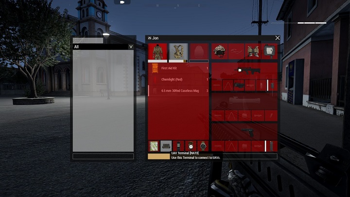 Slot GPS (i wrzucony na niego Terminal Dronów). - Nawigacja w terenie - kompas, azymut, mapa | ArmA 3 - Arma III - poradnik do gry