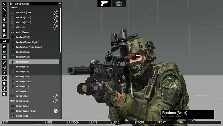 Jeden z najpopularniejszych elementów ArmA 3. Hipertaktyczny komandos z goglami termowizyjnymi? Czy może wiejski bandyta z przerdzewiałą flintą? Wybór należy do Ciebie. - Od czego zacząć | ArmA 3 - Arma III - poradnik do gry