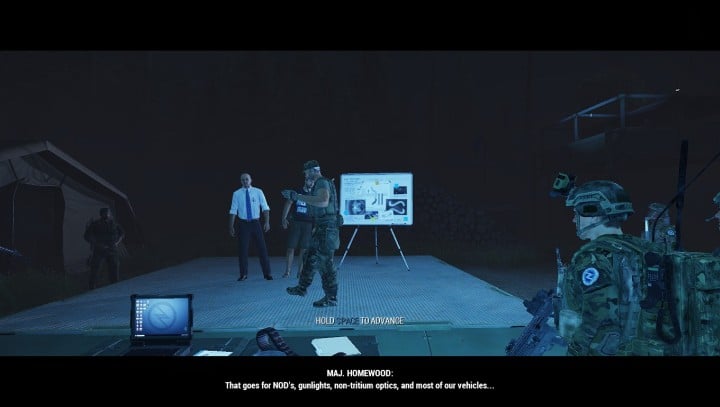 Major informujący żołnierzy o konsekwencjach HPM. - Nowe Mechaniki | ArmA 3 Contact - Arma III - poradnik do gry