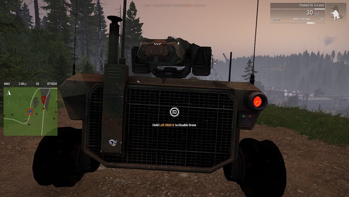 Zakłócając drona dajemy sobie możliwość na podejście do maszyny i sabotaż takowej. - Nowe Mechaniki | ArmA 3 Contact - Arma III - poradnik do gry