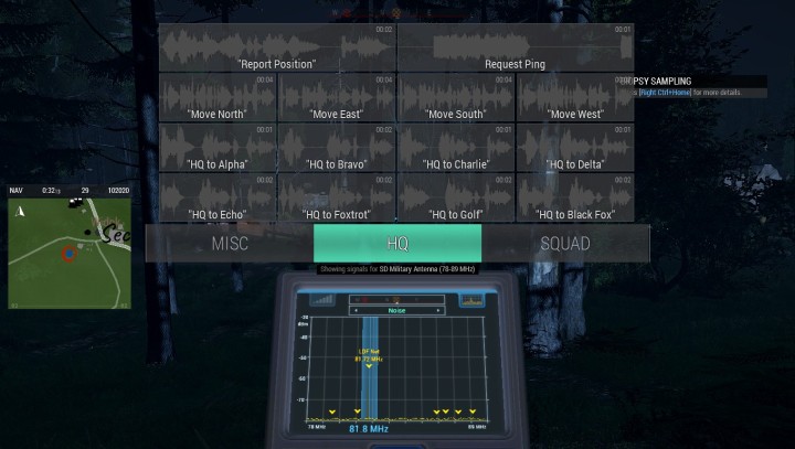Menu wyboru komunikatów (pod klawiszem F, tutaj: klikalna zakładka SZTAB). - Nowe Mechaniki | ArmA 3 Contact - Arma III - poradnik do gry
