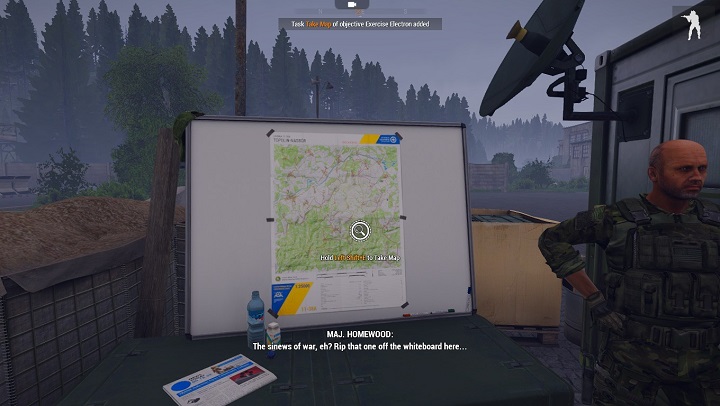 Od tego momentu mamy możliwość korzystania z mapy - Misja 1 - Fałszywie Ujemny (False Negative) | ArmA 3 Contact - Arma III - poradnik do gry