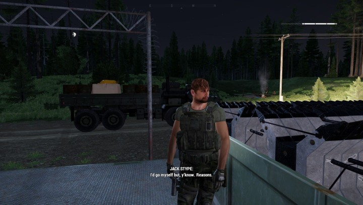 Jack chce, byśmy podjęli przed wyjazdem Spectrum Device - Misja 2 - Cisza w Eterze (Going Dark) | ArmA 3 Contact - Arma III - poradnik do gry