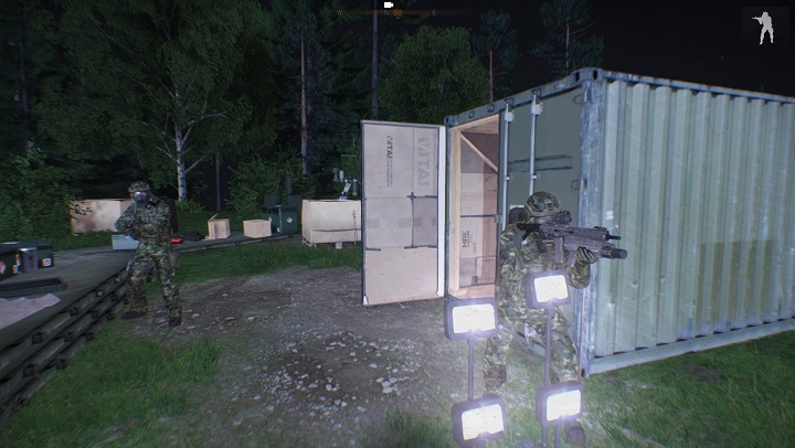 Kolega z punktu Hopi z granatnikiem podlufowym przyczepionym do karabinu. - Misja 3 - Bliskie Spotkania (Close Encounters) | ArmA 3 Contact - Arma III - poradnik do gry