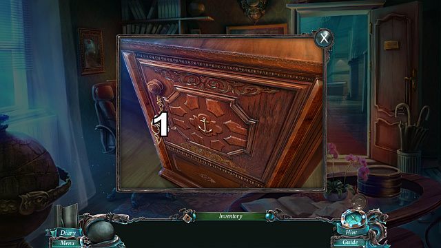 Wróć do biura i użyj kluczy do otwarcia szuflady[1] - 1 - An Unexpected Guest | Opis przejścia Nightmares from the Deep - Nightmares from the Deep: The Sirens Call - poradnik do gry