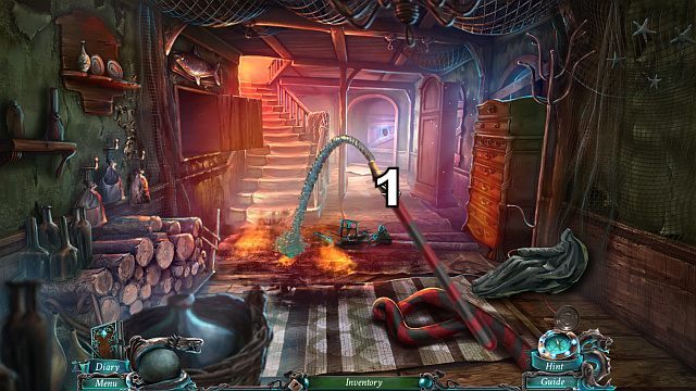 Z pomocą węża ugaś pożar[1] - 1 - An Unexpected Guest | Opis przejścia Nightmares from the Deep - Nightmares from the Deep: The Sirens Call - poradnik do gry