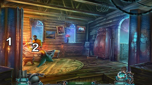 Udaj się po schodach do sypialni - 1 - An Unexpected Guest | Opis przejścia Nightmares from the Deep - Nightmares from the Deep: The Sirens Call - poradnik do gry