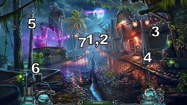 Po otwarciu bramy kieruj się za nią, na Promenade - 2 - Boats Away | Opis przejścia Nightmares from the Deep - Nightmares from the Deep: The Sirens Call - poradnik do gry