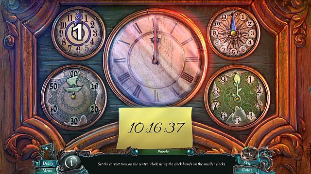 Użyj clock face oraz clock hands w miejscu [1] - Rozdział 8 | Zagadki Nightmares from the Deep - Nightmares from the Deep: The Sirens Call - poradnik do gry