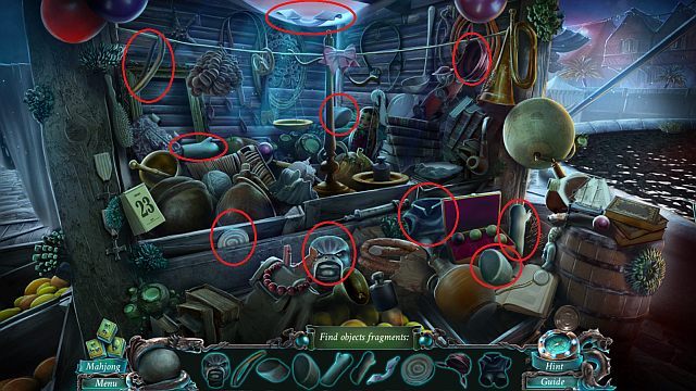Znajdź wszystkie zaznaczone przedmioty - Ukryte przedmioty | Zagadki Nightmares from the Deep - Nightmares from the Deep: The Sirens Call - poradnik do gry