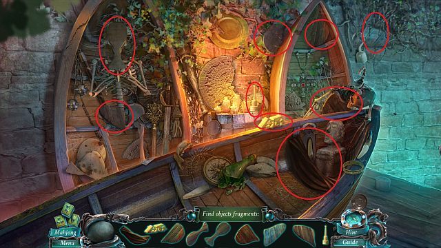 Znajdź wszystkie zaznaczone przedmioty - Ukryte przedmioty | Zagadki Nightmares from the Deep - Nightmares from the Deep: The Sirens Call - poradnik do gry