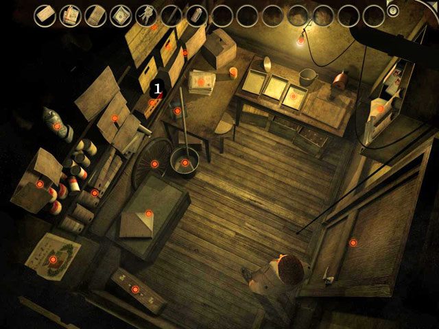 W środku użyj pudełka, gdzie schowana jest broń [1] - Tajemniczy telefon - Face Noir: The Cat with the Jade Eyes - poradnik do gry