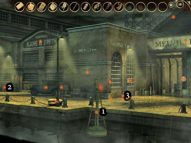 Wróć do portu i spójrz na boję [1] - Port Melville - Face Noir: The Cat with the Jade Eyes - poradnik do gry