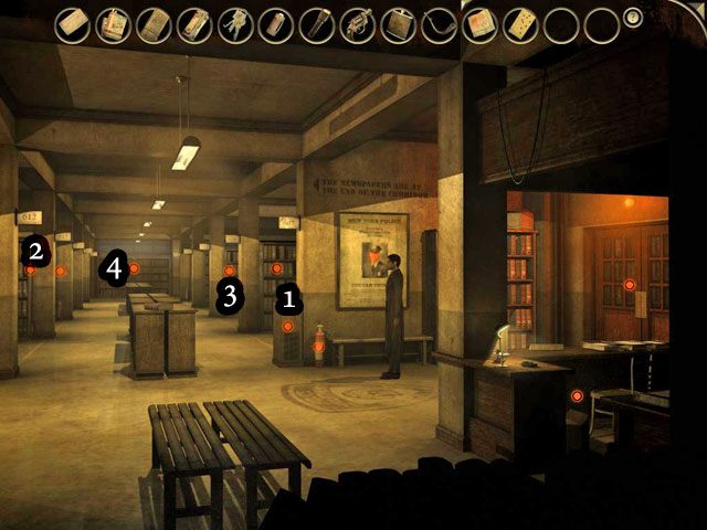 Użyj maszyny i podaj dane (Imię: Patrick - Policyjne archiwa - Face Noir: The Cat with the Jade Eyes - poradnik do gry