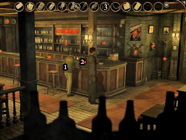 Obok Smiley'ego [1] jest butelka z sokiem [2] - Mały Półwysep - Face Noir: The Cat with the Jade Eyes - poradnik do gry