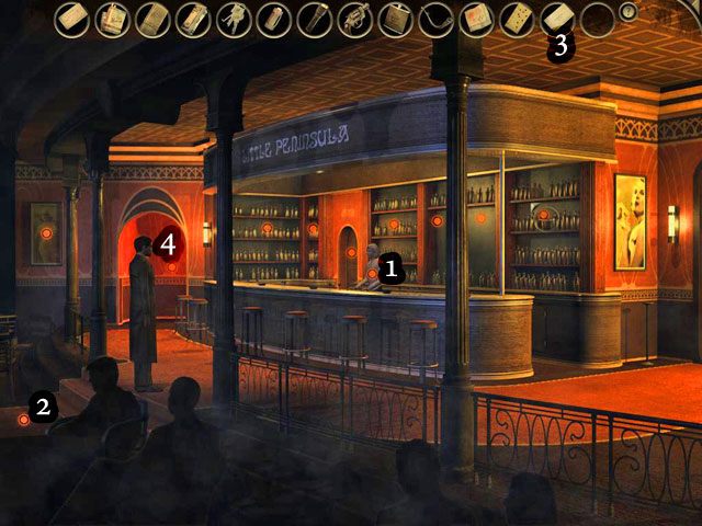 Porozmawiaj z barmanką [1] - Pan Marsetti - Face Noir: The Cat with the Jade Eyes - poradnik do gry