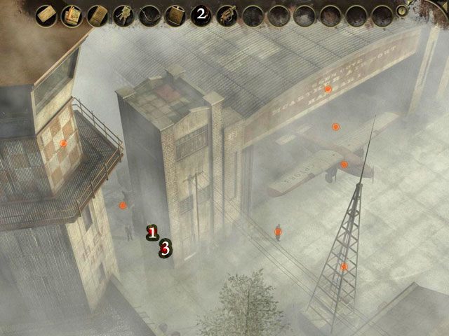 Spójrz na okno [1] i podsłuchaj rozmowę - Lotnisko MacArthura - Face Noir: The Cat with the Jade Eyes - poradnik do gry