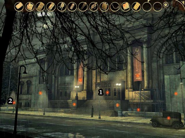 Użyj głównych drzwi [1] - Muzeum miasta Nowy York - Face Noir: The Cat with the Jade Eyes - poradnik do gry