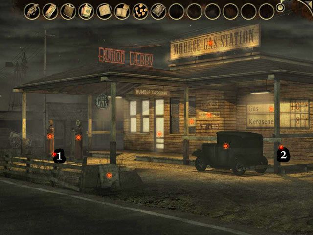 Podejdź do dystrybutorów paliwa - Stacja benzynowa - Face Noir: The Cat with the Jade Eyes - poradnik do gry