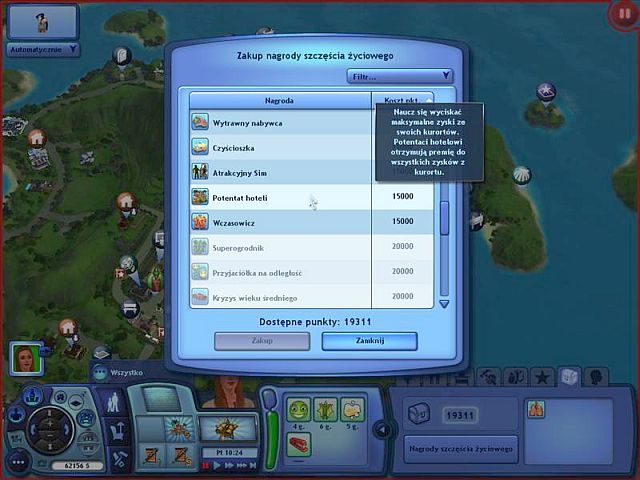 Nagrody szczęścia życiowego - Nastrójniki i nagrody szczęścia życiowego | Simowie | The Sims 3 Rajska wyspa - The Sims 3: Rajska wyspa - poradnik do gry