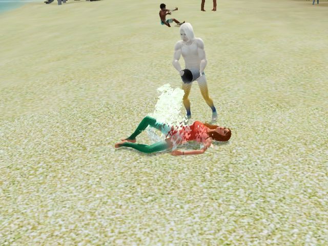 Ratowanie odwodnionej syreny - Syreny i inne stworzenia morskie | Plaża i ocean | The Sims 3 Rajska wyspa - The Sims 3: Rajska wyspa - poradnik do gry