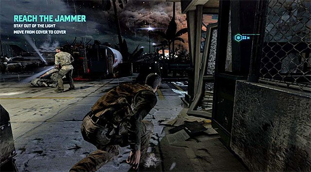 Okolice zakłócacza - Zbliżenie się do urządzenia zakłócającego | Prolog - Blacklist Zero - Tom Clancys Splinter Cell: Blacklist - poradnik do gry