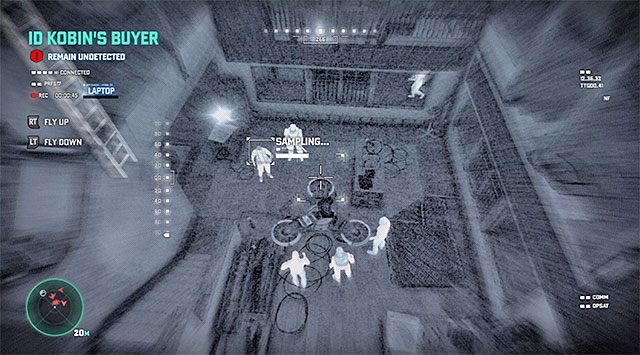 Leć prosto, pamiętając o tym żeby trzymać się blisko sufitu - Zidentyfikowanie kupca | Misja 2 - Forteca partyzantów | Splinter Cell Blacklist - Tom Clancys Splinter Cell: Blacklist - poradnik do gry