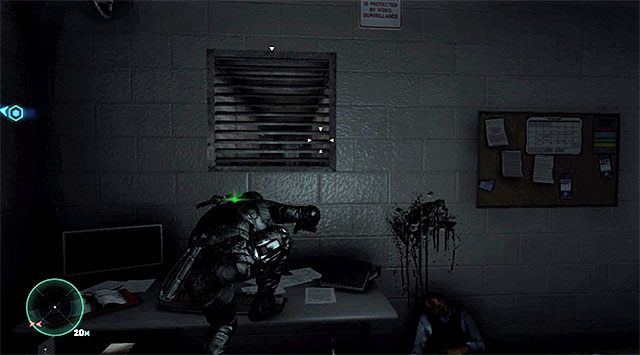 Wejście do szybu wentylacyjnego - Przedostanie się do pomieszczenia kontrolnego | Misja 3 - Amerykańska konsumpcja - Tom Clancys Splinter Cell: Blacklist - poradnik do gry