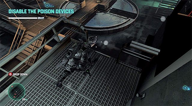 Drabina - Wyłączenie pomp | Misja 3 - Amerykańska konsumpcja | Splinter Cell Blacklist - Tom Clancys Splinter Cell: Blacklist - poradnik do gry