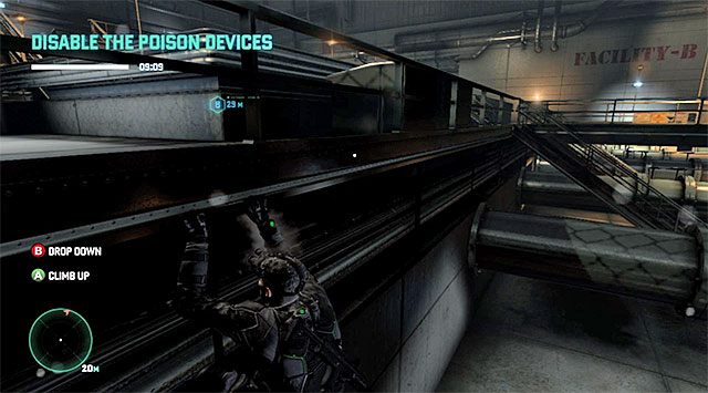 Balustrada - Wyłączenie pomp | Misja 3 - Amerykańska konsumpcja | Splinter Cell Blacklist - Tom Clancys Splinter Cell: Blacklist - poradnik do gry