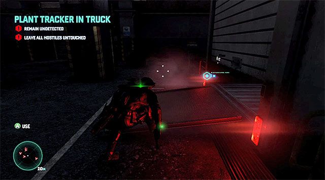 Ciężarówka - Pozostawienie lokalizatora w ciężarówce | Misja 5 - Opuszczony młyn - Tom Clancys Splinter Cell: Blacklist - poradnik do gry