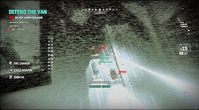 Osłanianie uciekającej furgonetki - Ochranianie furgonetki | Misja 6 - HQ wydziału specjalnego - Tom Clancys Splinter Cell: Blacklist - poradnik do gry