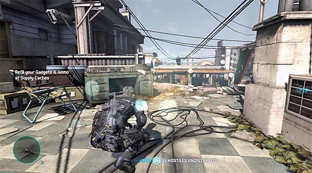 Składzik z zapasami - Dotarcie w okolice posterunku policji | Misja 1 - Kryjówka - Tom Clancys Splinter Cell: Blacklist - poradnik do gry
