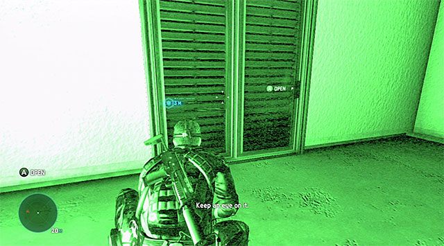 Boczne wejście do posiadłości - Przedostanie się do wnętrza posiadłości | Misja 4 - Prywatna posiadłość - Tom Clancys Splinter Cell: Blacklist - poradnik do gry