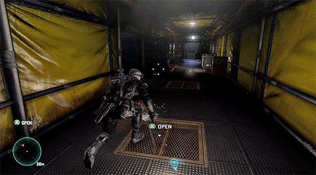 Nie radzę się tu śpieszyć, albowiem korytarze znajdujące się za rogiem są patrolowane przez opancerzonego przeciwnika - Zlokalizowanie Sadiqa | Misja 5 - Opuszczony młyn | Splinter Cell Blacklist - Tom Clancys Splinter Cell: Blacklist - poradnik do gry