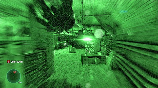 Prawa rura przy suficie - Zlokalizowanie Sadiqa | Misja 5 - Opuszczony młyn | Splinter Cell Blacklist - Tom Clancys Splinter Cell: Blacklist - poradnik do gry