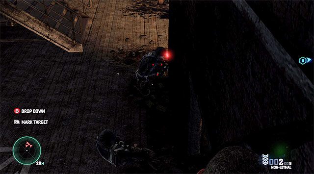 Atak z użyciem ogłuszacza - Dotarcie na dach w towarzystwie Briggsa | Misja 5 - Opuszczony młyn - Tom Clancys Splinter Cell: Blacklist - poradnik do gry