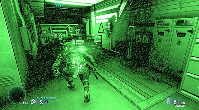 Drugi wariant został określony przez Charliego mianem cichej ścieżki - Uzyskanie dostępu do skarbca | Misja 6 - HQ wydziału specjalnego - Tom Clancys Splinter Cell: Blacklist - poradnik do gry