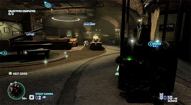 Pomieszczenie z gablotami - Misja 1 - Fort morski Hawkinsa | Dodatkowe misje - Grim - Tom Clancys Splinter Cell: Blacklist - poradnik do gry