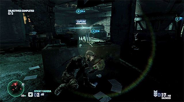 Pomieszczenie sąsiadujące z celem misji - Misja 3 - Kryjówka hakerów | Dodatkowe misje - Grim | Splinter Cell Blacklist - Tom Clancys Splinter Cell: Blacklist - poradnik do gry