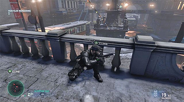 Górny balkonik ambasady - Misja 3 - Ambasada Egiptu | Dodatkowe misje - Charlie | Splinter Cell Blacklist - Tom Clancys Splinter Cell: Blacklist - poradnik do gry