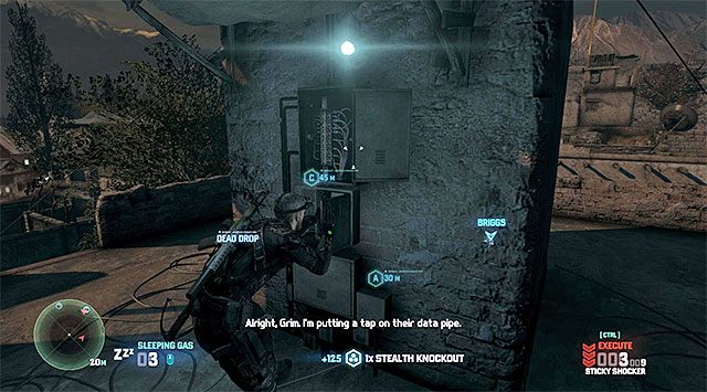 Jedno z miejsc nadających się do zbadania - Misja 1 - Kryjówka przemytników | Dodatkowe misje - Briggs - Tom Clancys Splinter Cell: Blacklist - poradnik do gry