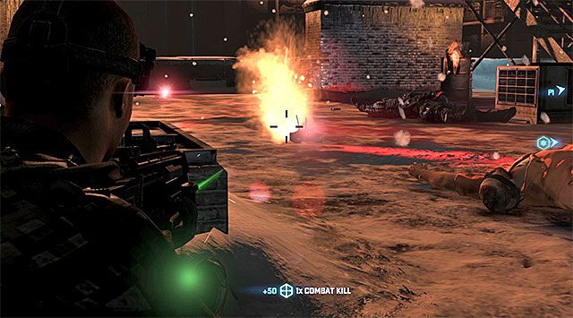 Staraj się błyskawicznie niszczyć nadjeżdżające drony - Misja 4 - Opuszczone miasto | Dodatkowe misje - Briggs | Splinter Cell Blacklist - Tom Clancys Splinter Cell: Blacklist - poradnik do gry