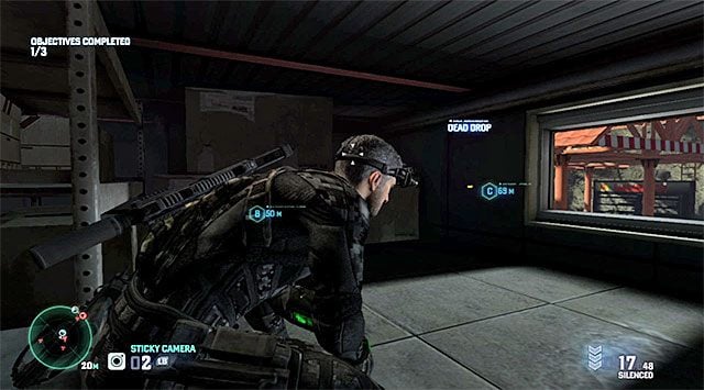 Paczkę pozostawiono na poddaszu - Misje Grim | Paczki (Dead Drops) | Splinter Cell Blacklist - Tom Clancys Splinter Cell: Blacklist - poradnik do gry