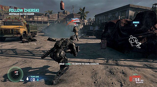 Tradycyjnie już postarać się niepostrzeżenie znaleźć za plecami przeciwnika - Misje Briggsa | Cele o dużym znaczeniu (High Value Targets) - Tom Clancys Splinter Cell: Blacklist - poradnik do gry