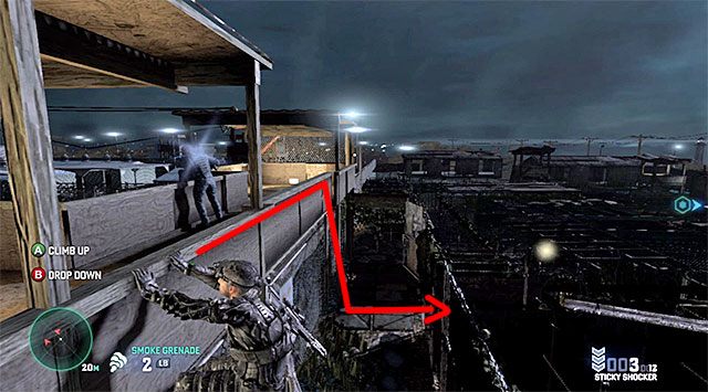 Ukrywanie się za balustradą - Wydostanie się z obozu | Misja 8 - Ośrodek więzienny | Splinter Cell Blacklist - Tom Clancys Splinter Cell: Blacklist - poradnik do gry